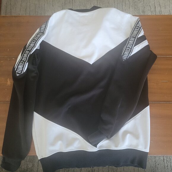 Criminal Damage Men's Zip Thru Black/White track jacket - Picture 4 of 5
